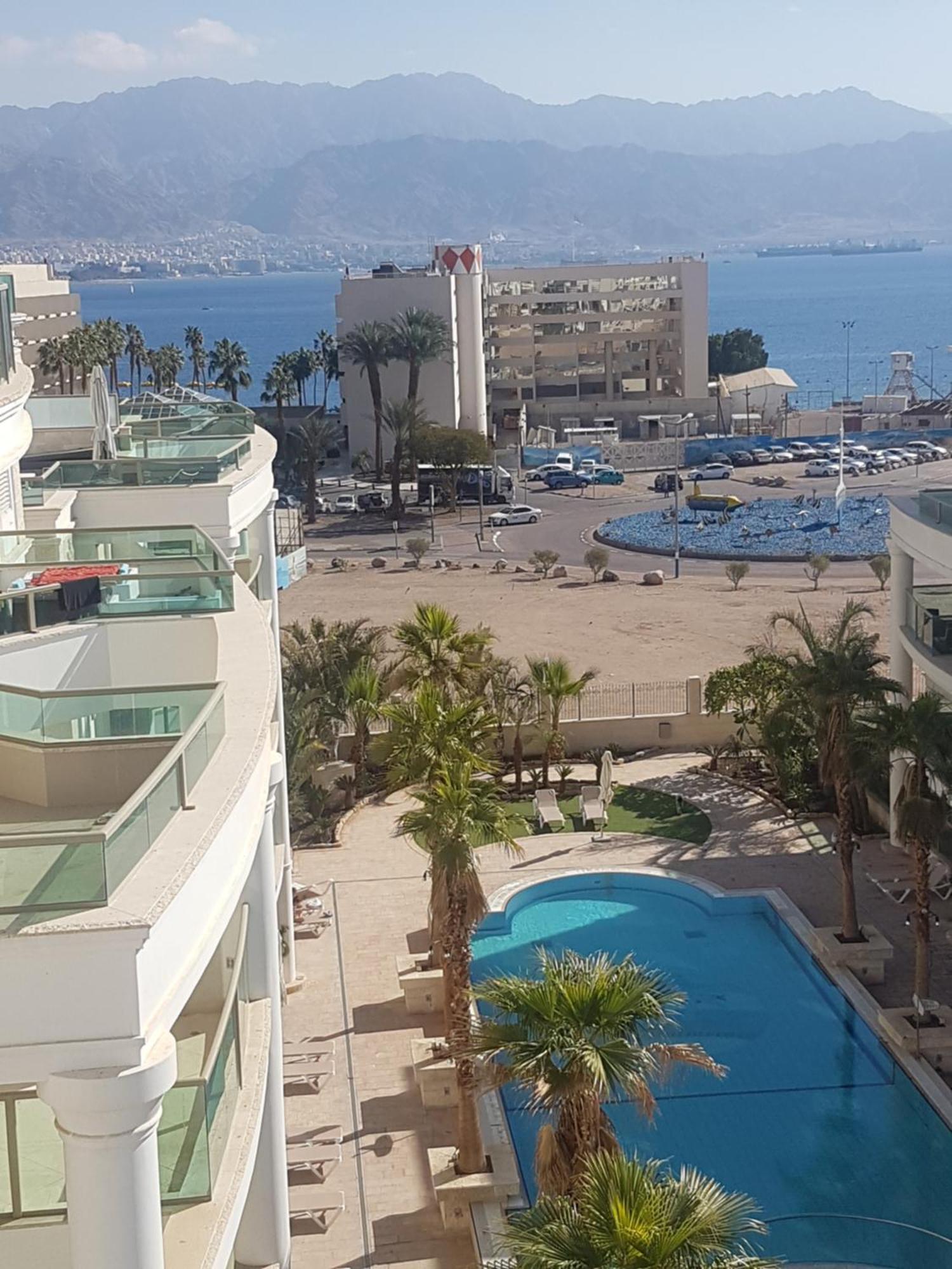 Palmore Top Luxury Penthause With Juccuzi First Line Of The Seaside Appartement Eilat Buitenkant foto