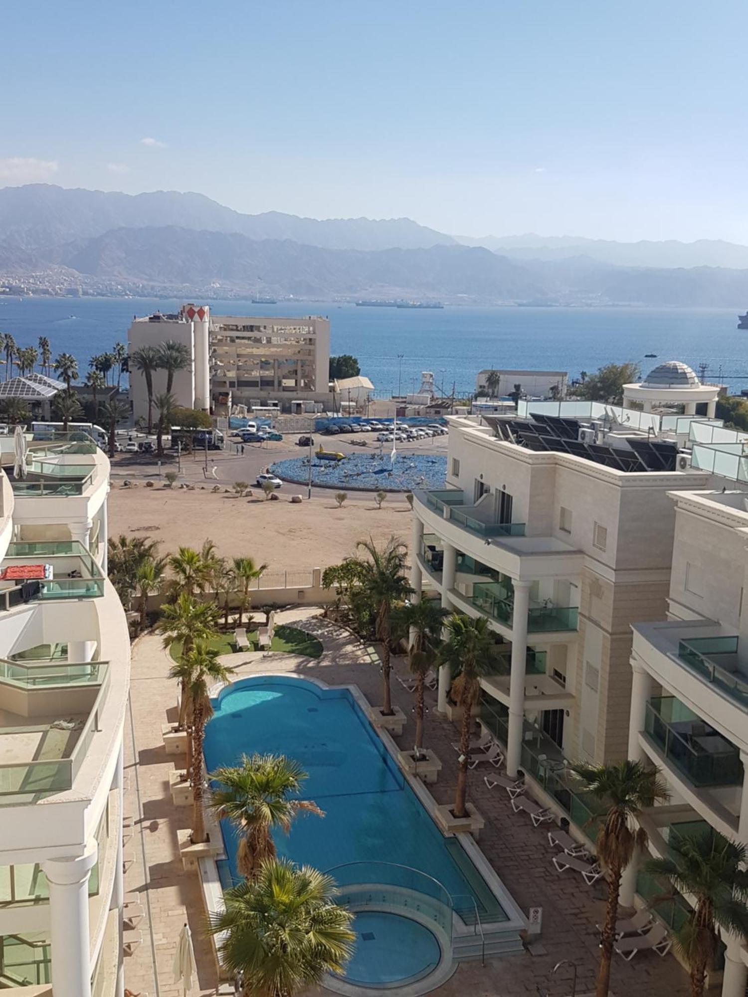 Palmore Top Luxury Penthause With Juccuzi First Line Of The Seaside Appartement Eilat Buitenkant foto