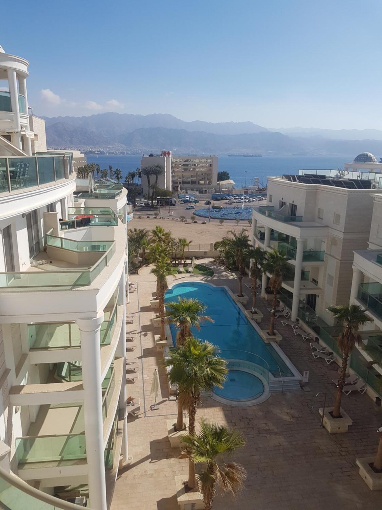 Palmore Top Luxury Penthause With Juccuzi First Line Of The Seaside Appartement Eilat Buitenkant foto